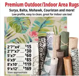 Ocean State Job Lot Premium Indoor/Outdoor Area Rugs offer