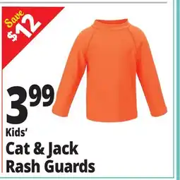 Ocean State Job Lot Kids' Cat & Jack Rash Guards offer