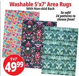 Ocean State Job Lot Washable 5'x7' Area Rugs offer