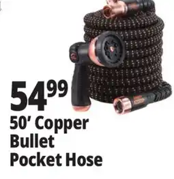 Ocean State Job Lot 50' Copper Bullet Pocket Hose offer
