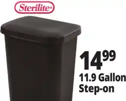 Ocean State Job Lot Sterilite Step-On Black Wastebasket 11.9 Gal offer