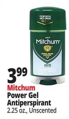 Ocean State Job Lot Mitchum Power Gel Antiperspirant offer