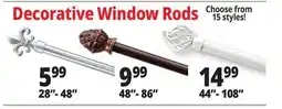 Ocean State Job Lot Decorative Window Rods offer