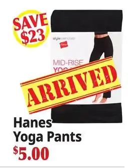 Ocean State Job Lot Hanes Yoga Pants offer