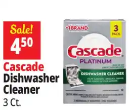 Ocean State Job Lot Cascade Platinum Dishwasher Cleaner offer