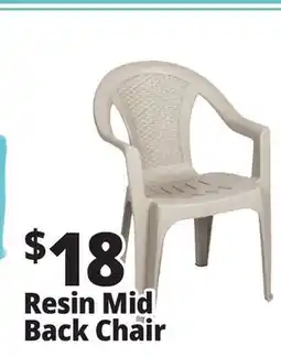 Ocean State Job Lot Midback Resin Chair offer