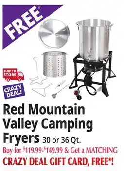 Ocean State Job Lot Red Mountain Valley Camping Fryers offer