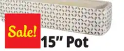 Ocean State Job Lot Oval Cement Pot 15 offer
