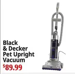 Ocean State Job Lot Black & Decker Pet Upright Vacuum offer