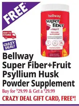 Ocean State Job Lot Bellway Super Fiber+Fruit Psyllium Husk Powder Supplement offer