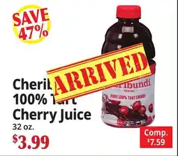 Ocean State Job Lot Cheribundi 100% Tart Cherry Juice offer
