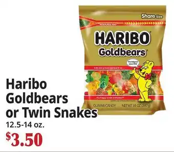 Ocean State Job Lot Haribo Goldbears or Twin Snakes offer