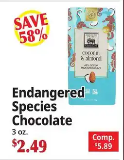 Ocean State Job Lot Endangered Species Chocolate offer