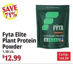 Ocean State Job Lot Fyta Elite Plant Protein Powder offer