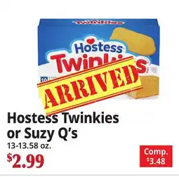 Ocean State Job Lot Hostess Twinkies or Suzy Q's offer