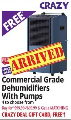 Ocean State Job Lot Commercial Grade Dehumidifiers With Pumps offer