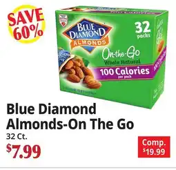 Ocean State Job Lot Blue Diamond Almonds-On The Go offer