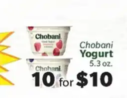 Living Fresh Market Chobani Yogurt offer