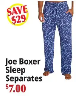 Ocean State Job Lot Joe Boxer Sleep Separates offer