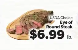 Living Fresh Market USDA Choice Eye of Round Steak offer