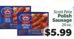 Living Fresh Market Scott Pete Polish Sausage offer