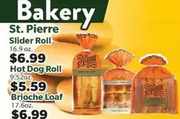 Living Fresh Market St. Pierre Slider Roll, Hot Dog Roll, Brioche Loaf offer