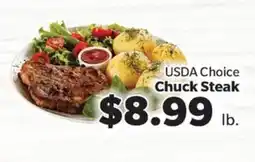 Living Fresh Market USDA Choice Chuck Steak offer
