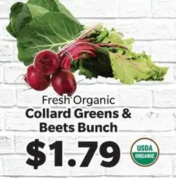 Living Fresh Market Fresh Organic Collard Greens & Beets Bunch offer