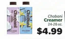Living Fresh Market Chobani Creamer offer