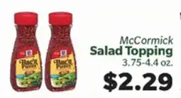 Living Fresh Market McCormick Salad Topping offer