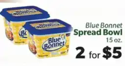 Living Fresh Market Blue Bonnet Spread Bowl offer