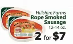 Living Fresh Market Hillshire Farms Rope Smoked Sausage offer