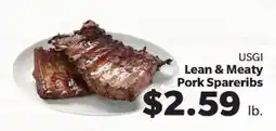 Living Fresh Market USGI Lean & Meaty Pork Spareribs offer