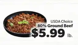 Living Fresh Market USDA Choice 80% Ground Beef offer