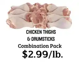Seven Mile Market Chicken thighs & drumsticks offer