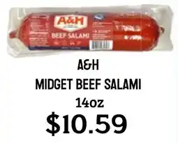 Seven Mile Market A&h midget beef salami offer