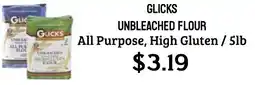 Seven Mile Market Glicks unbleached flour offer