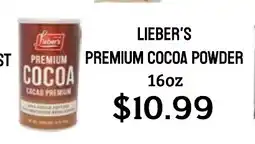 Seven Mile Market Lieber's premium cocoa powder offer