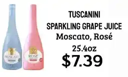 Seven Mile Market Tuscanini sparkling grape juice offer