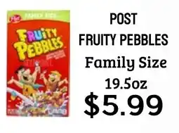 Seven Mile Market Post fruity pebbles offer