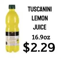 Seven Mile Market Tuscanini lemon juice offer