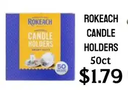 Seven Mile Market Rokeach candle holders offer