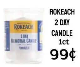 Seven Mile Market Rokeach 2 day candle offer