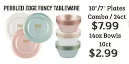 Seven Mile Market Pebbled edge fancy tableware offer