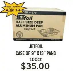 Seven Mile Market Jetfoil case of 9" x 13" pans offer