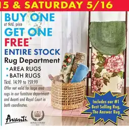 Boscov's Rug Department offer