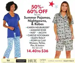 Boscov's Summer Pajamas, Nightgowns, & Robes offer
