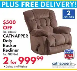 Boscov's CATNAPPER Daly Rocker Recliner offer