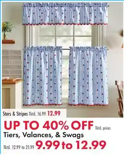 Boscov's Stars & Stripes Tiers, Valances, & Swags offer