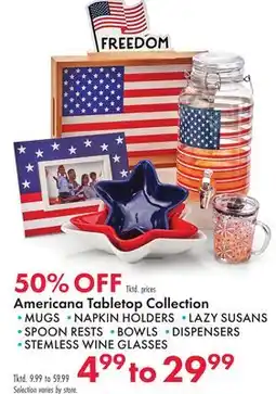 Boscov's Americana Tabletop Collection offer